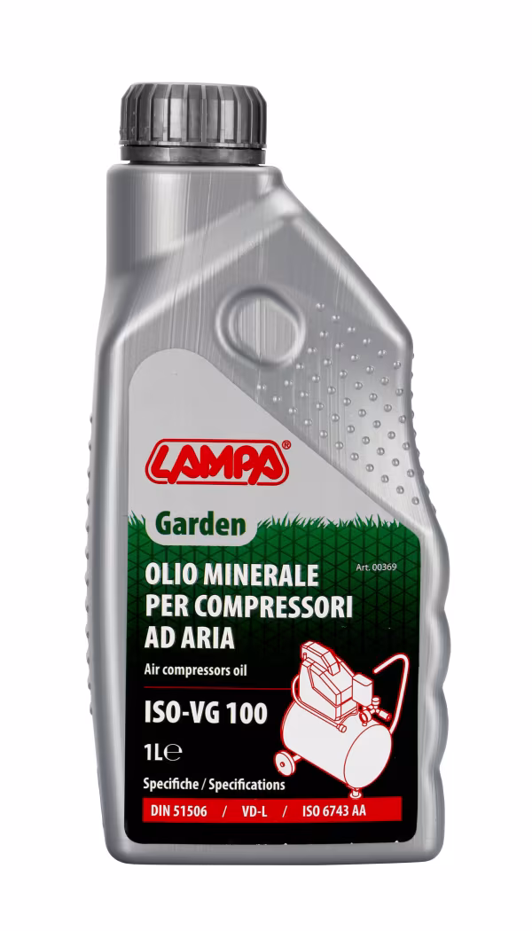 Lampa Garden, olio minerale per compressori aria - ISO-VG 100