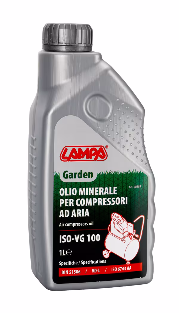 Lampa Garden, olio minerale per compressori aria - ISO-VG 100