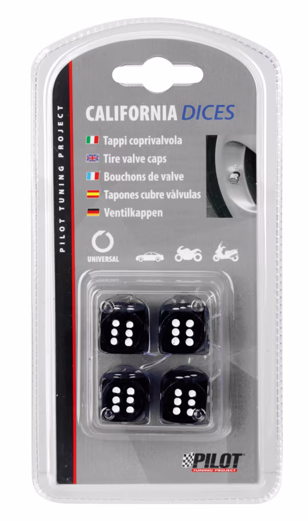 Pilot California-Dices, set 4 tappi coprivalvola
