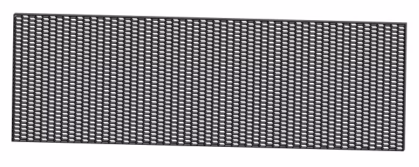 Pilot Original-Look, griglia aerazione in PP - Esagono largo 15x35 mm - 120x40 cm - Nero