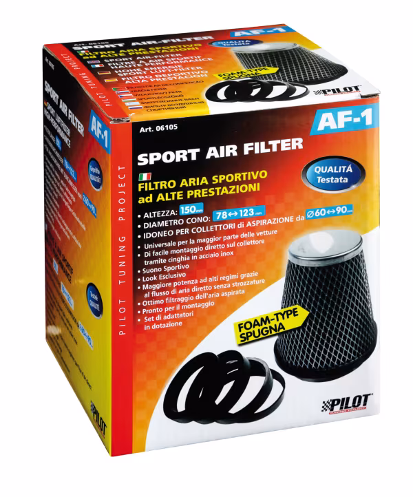 Pilot AF-1, Filtro aria conico in spugna