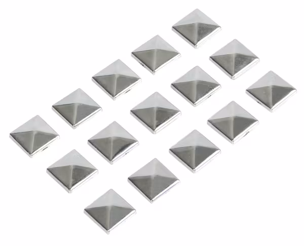 Pilot Decor-Studs, borchie cromate 15 pz - 10x10 mm