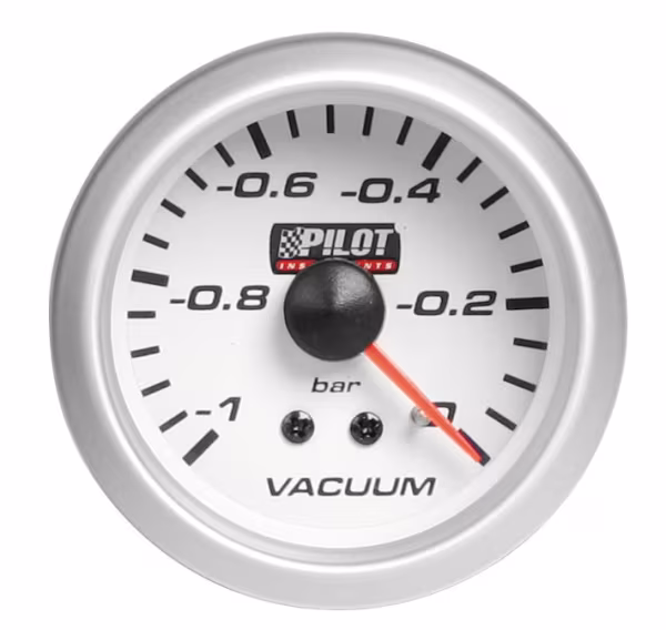 Pilot Vacuometro - Ø 2” (52 mm) - Blue-Light
