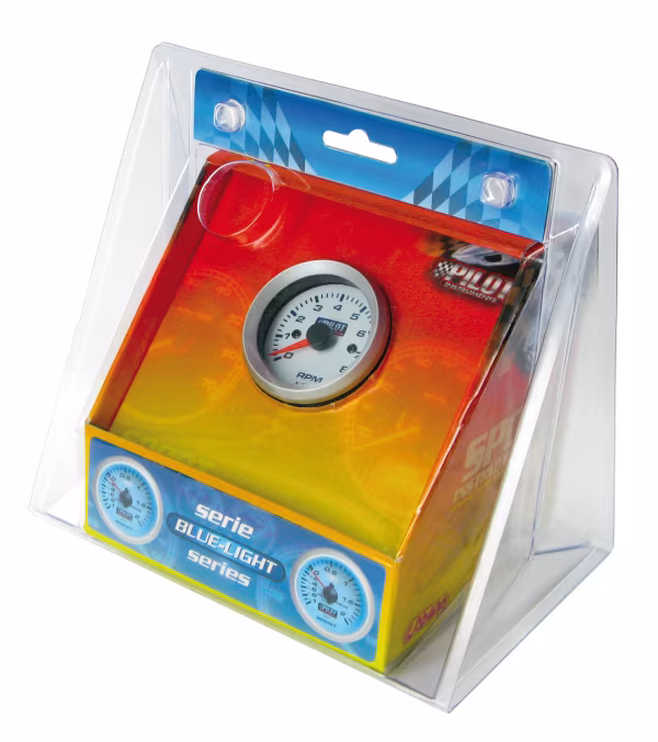 Pilot Contagiri 0-8000 RPM - Ø 2” (52 mm) - Blue-Light - 3/4/6 cilindri