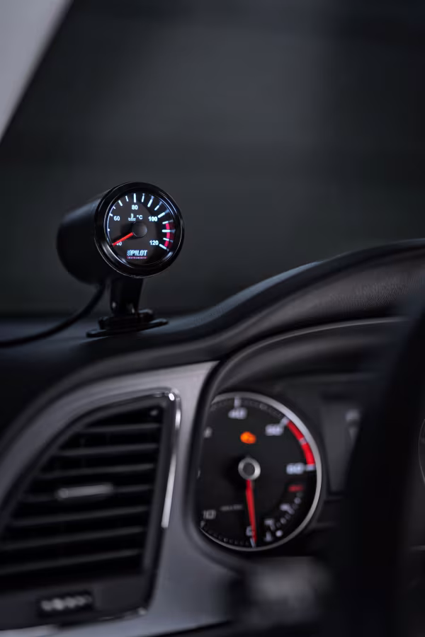 Pilot Black Analogue Gauge Series, Temperatura acqua - Ø 2” (52 mm)