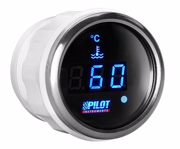 Pilot Black Digital Gauge Series, Temperatura Acqua - Ø 2” (52 mm)