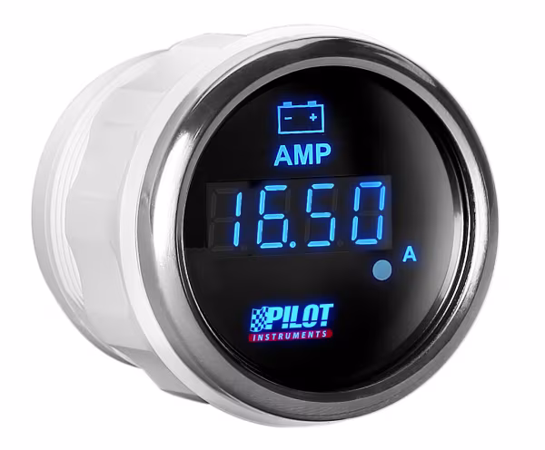 Pilot Black Digital Gauge Series, Amperometro - Ø 2” (52 mm)