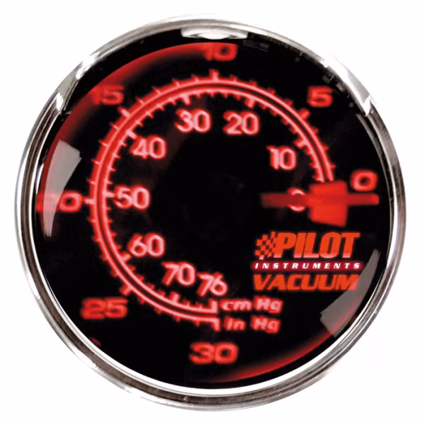 Pilot Vacuometro - Ø 2” (52 mm) - Smoke 3D