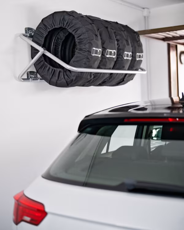 Lampa XL foldable rack, supporto porta gomme e cerchioni da parete richiudibile