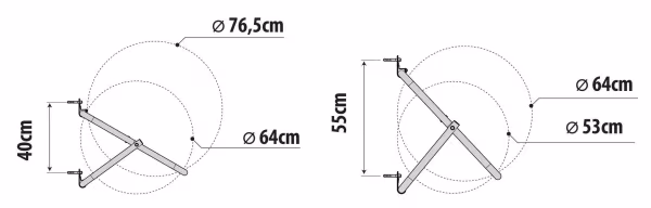 Lampa XL foldable rack, supporto porta gomme e cerchioni da parete richiudibile