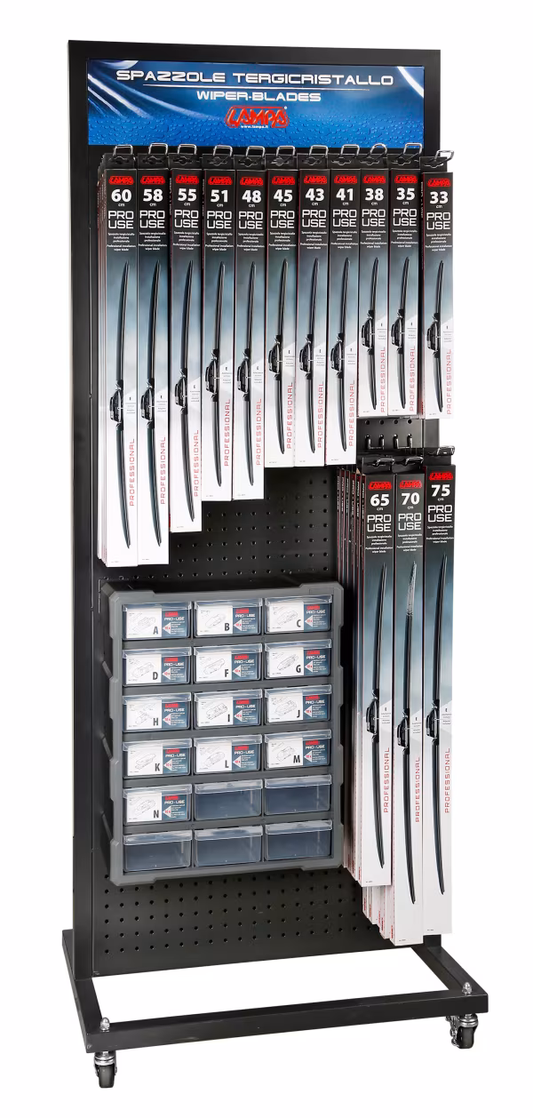 Lampa Dispenser a 18 cassetti con 130 adattatori