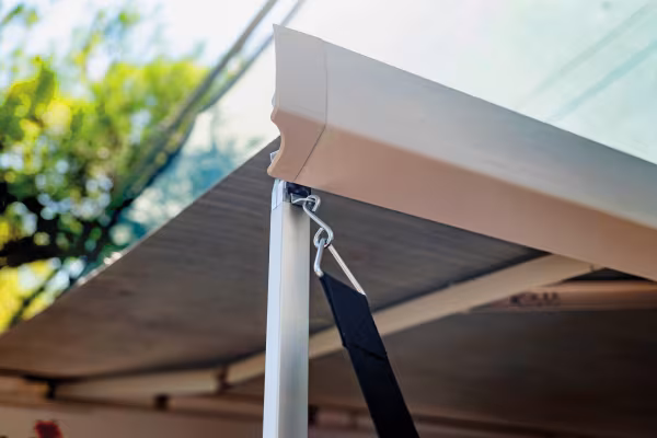 Lampa Set di cinghie anti-tormenta per tendalini compatibili con gancio a “S”