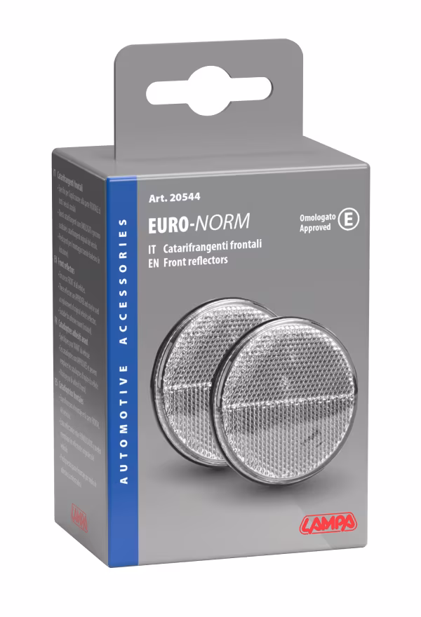 Lampa Euro-Norm, catarifrangenti rotondi - Ø 65 mm