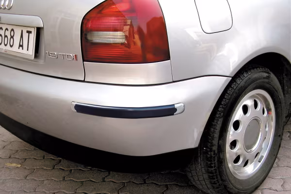 Pilot Bumper-Chrome, coppia salva-paraurti adesivi