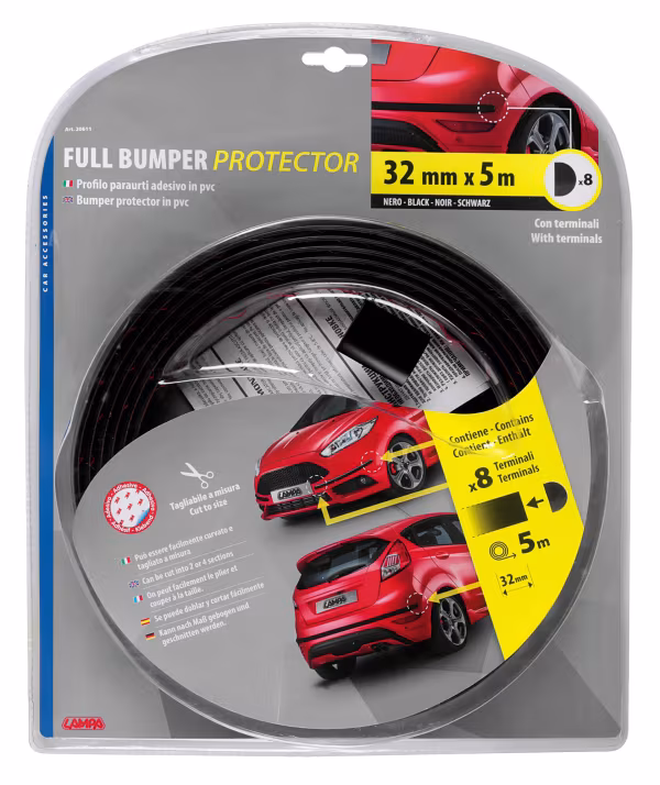 Lampa Full Bumper Protector, profilo paraurti adesivo in PVC - 5 m