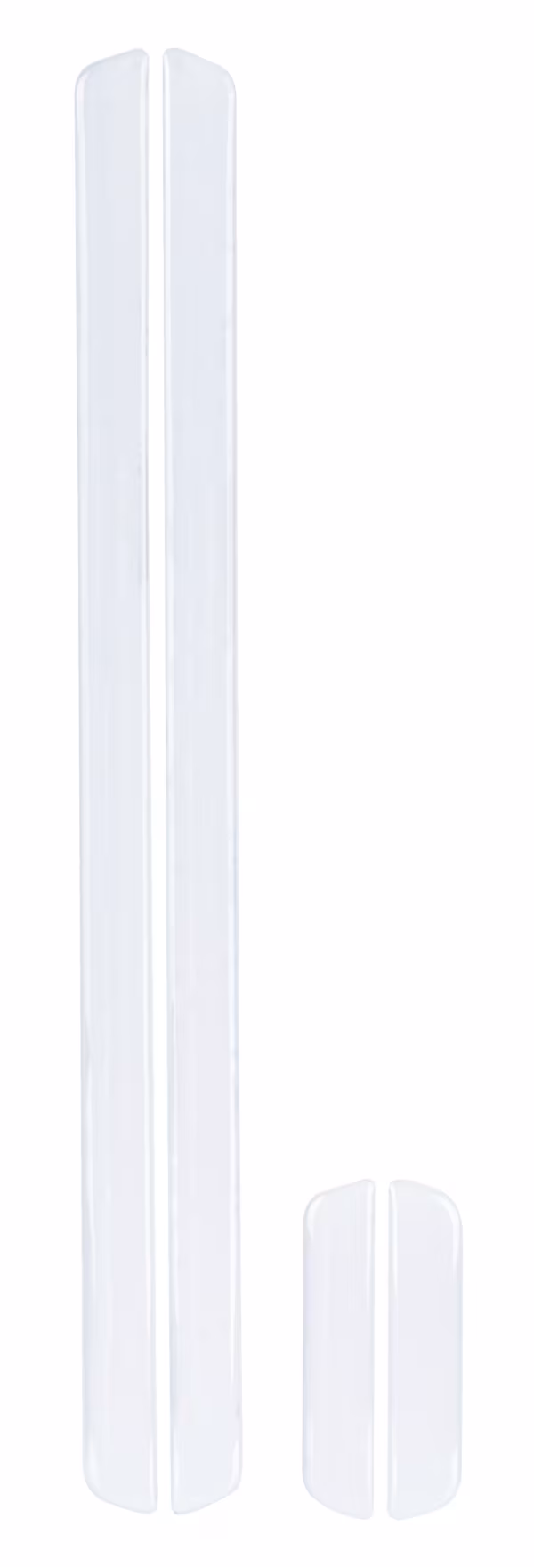 Lampa Invisible, set 4 salvaporta in resina epossidica - Trasparente