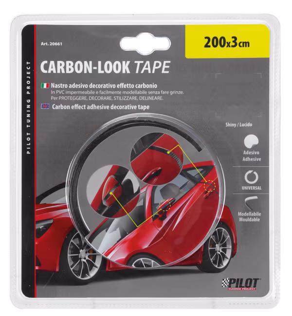 Pilot Carbon-Look Tape, nastro adesivo decorativo effetto carbonio