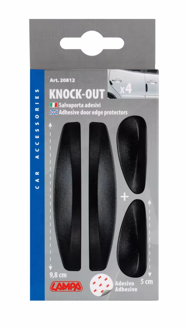 Lampa Knock-Out, set 4 salvaporta adesivi