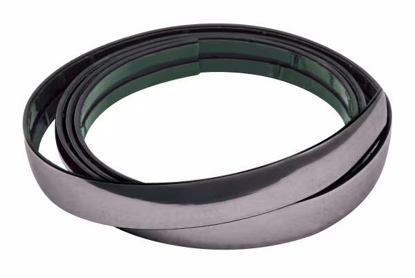 Pilot Profilo adesivo cromato nero - 4 m - 39 mm