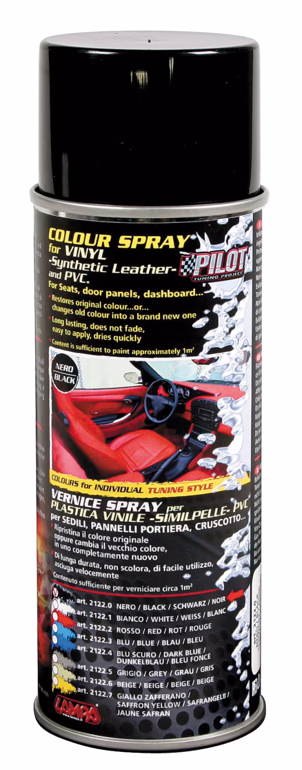 Pilot Vernice spray per interni in vinile (similpelle) e pvc - Nero