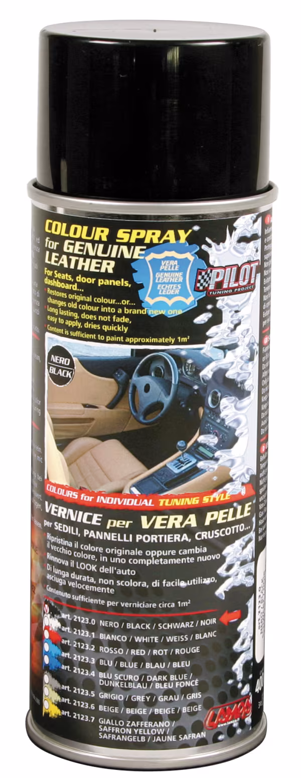 Pilot Vernice spray per interni in pelle - Nero