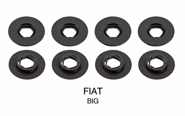 Lampa Set 4 clip fissaggio tappeti - Grande - Fiat