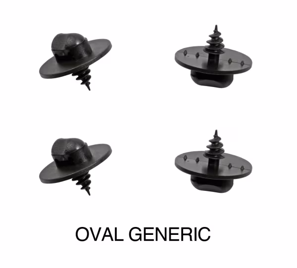 Lampa Set 4 clip fissaggio tappeti - Ovale - Universale