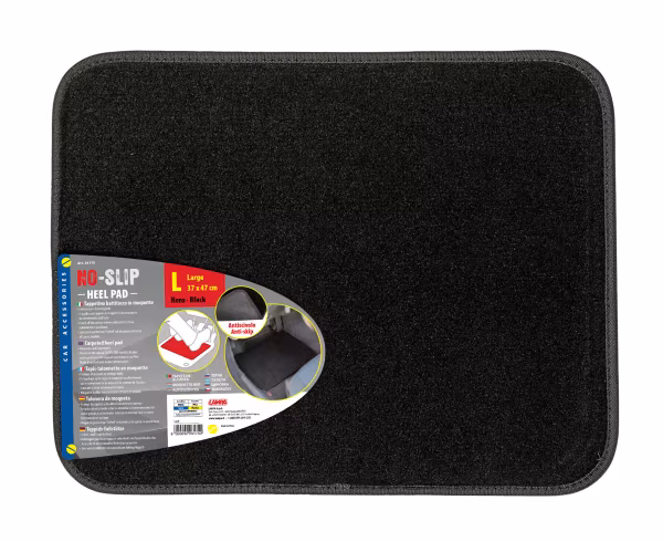 Lampa No-Slip, tappetino battitacco in moquette - L - Nero