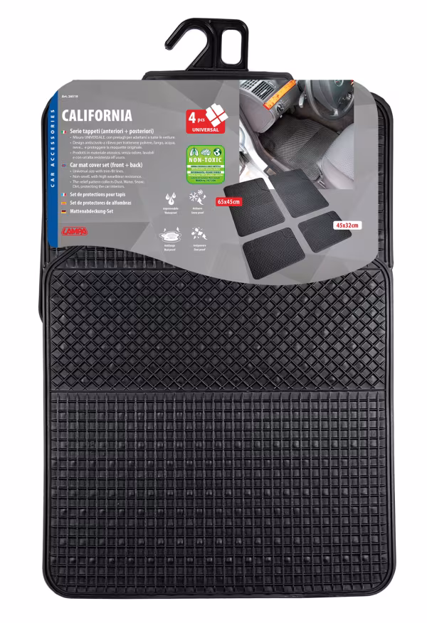 Lampa California, serie tappeti universali in pvc 4 pezzi