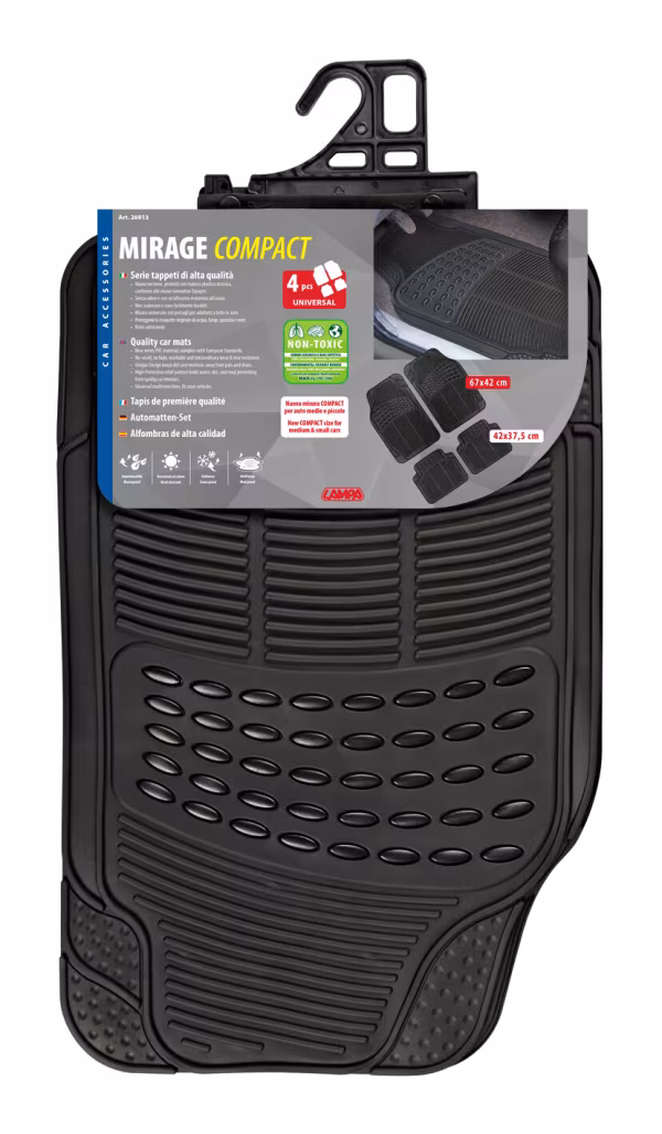 Lampa Mirage Compact, serie tappeti universali 4 pezzi