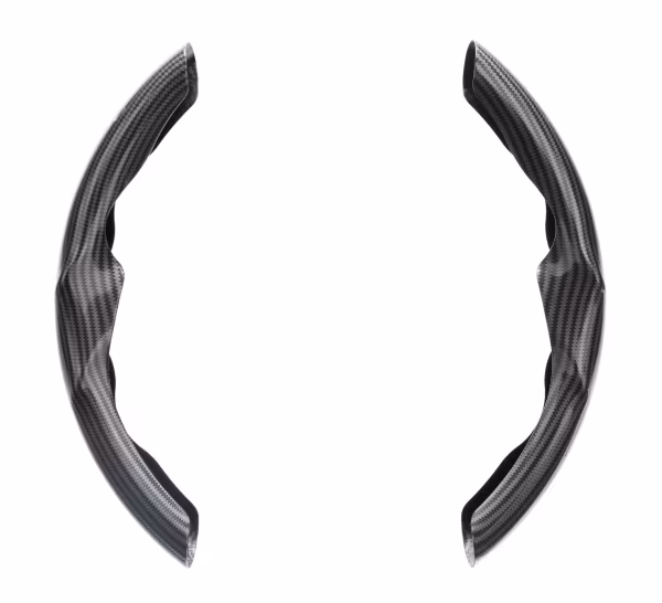 Pilot Grips, coprivolante sportivo in PVC, universale - Carbon-Look