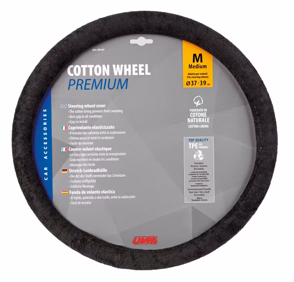 Lampa Cotton Wheel, coprivolante in cotone - M - Ø 37/39 cm