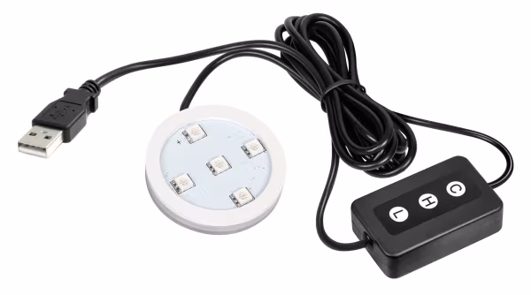 Lampa Trucky Led, base luminosa a led, USB - 7 colori con dimmer