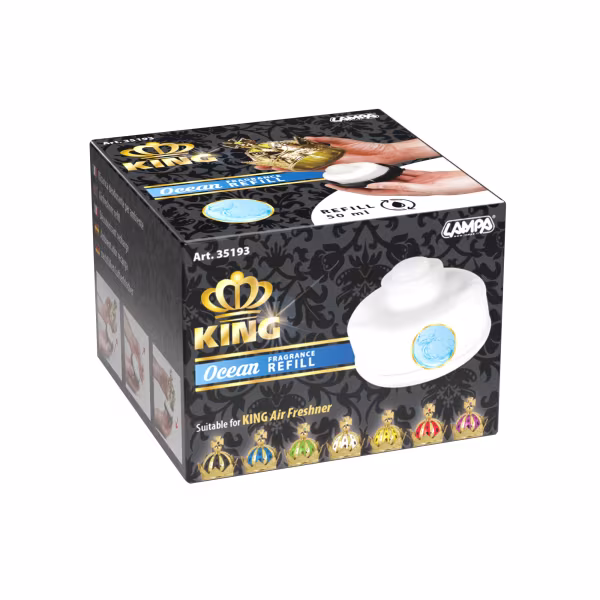 Lampa King, deodorante per abitacolo, ricarica 50 ml - Oceano