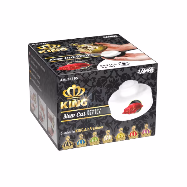 Lampa King, deodorante per abitacolo, ricarica 50 ml - Auto Nuova