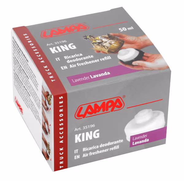 Lampa King, deodorante per abitacolo, ricarica 50 ml - Lavanda