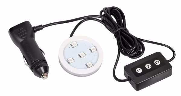 Lampa Trucky Led, base luminosa a led, 12/24V - 7 colori con dimmer