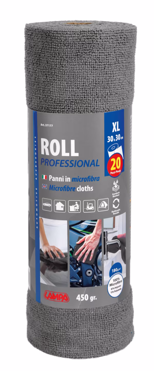 Lampa Roll Professional, panni microfibra - 30x30 cm - 20 strappi