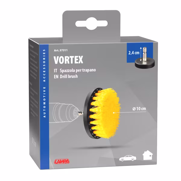 Lampa Vortex, spazzola per trapano - Ø 10 cm