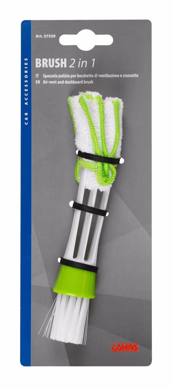 Lampa Brush 2 in 1, spazzola pulizia per bocchette di ventilazione e cruscotto