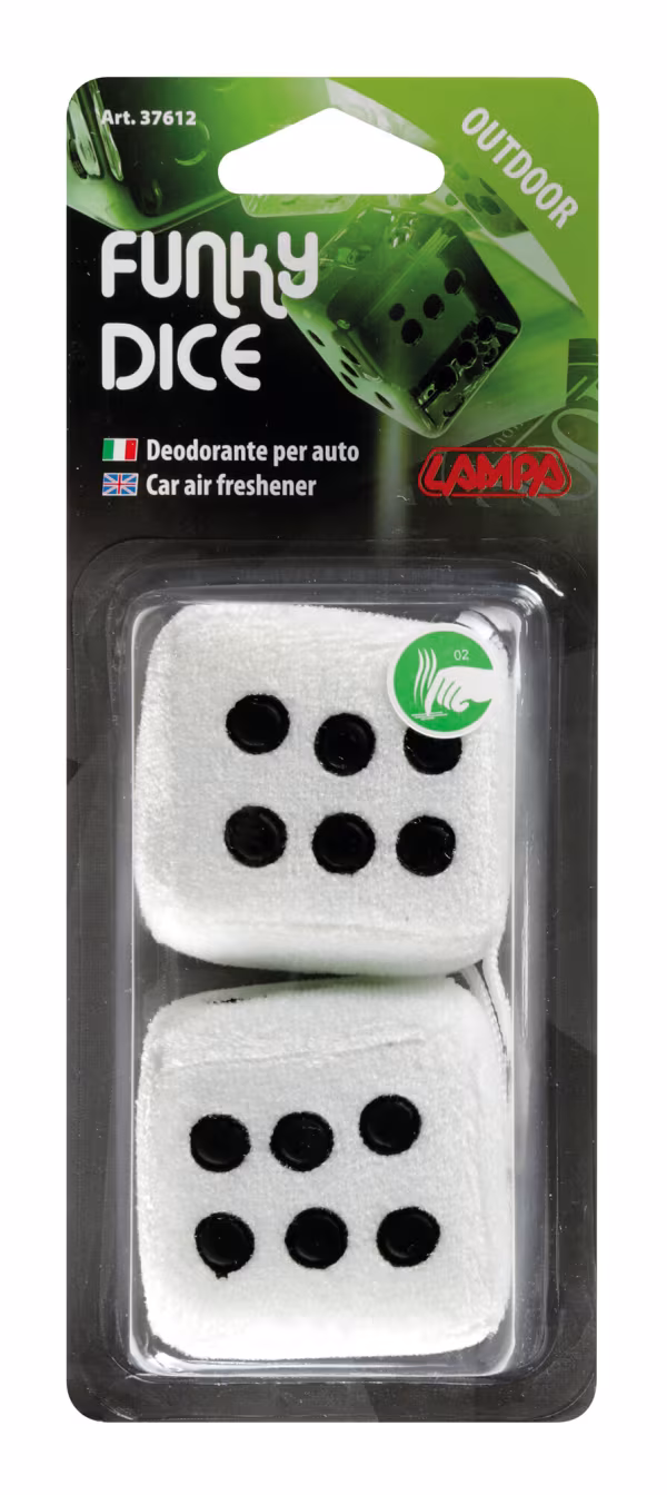 Lampa Funky Dice, deodorante per abitacolo - Outdoor