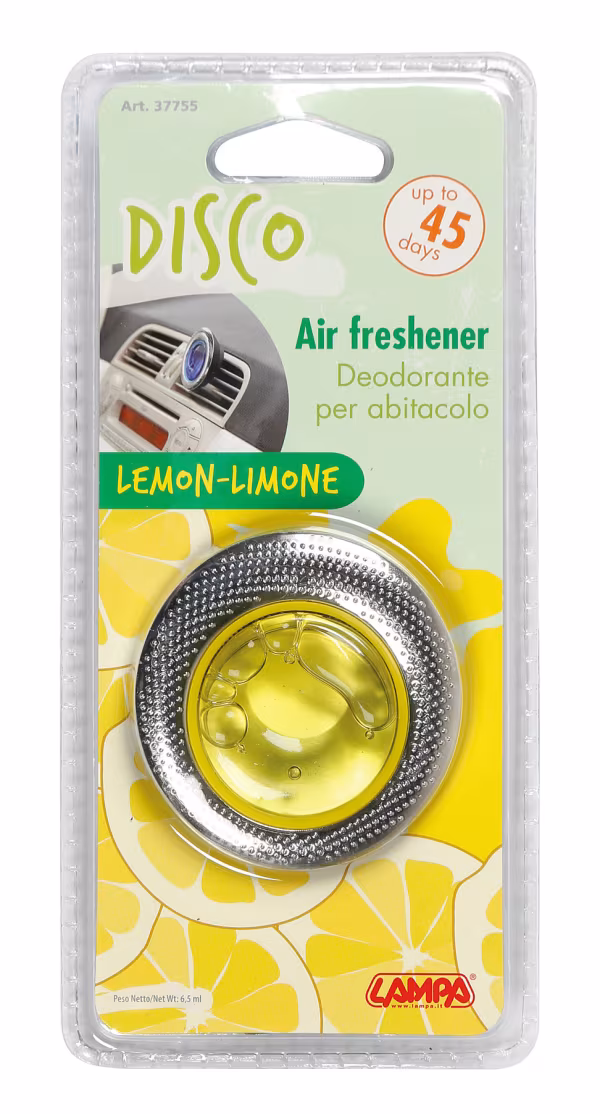 Lampa Disco, deodorante per abitacolo - 6,5 ml - Limone