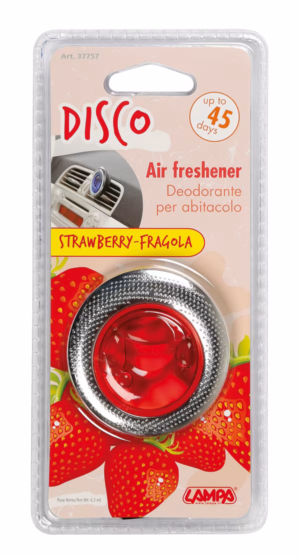 Lampa Disco, deodorante per abitacolo - 6,5 ml - Fragola
