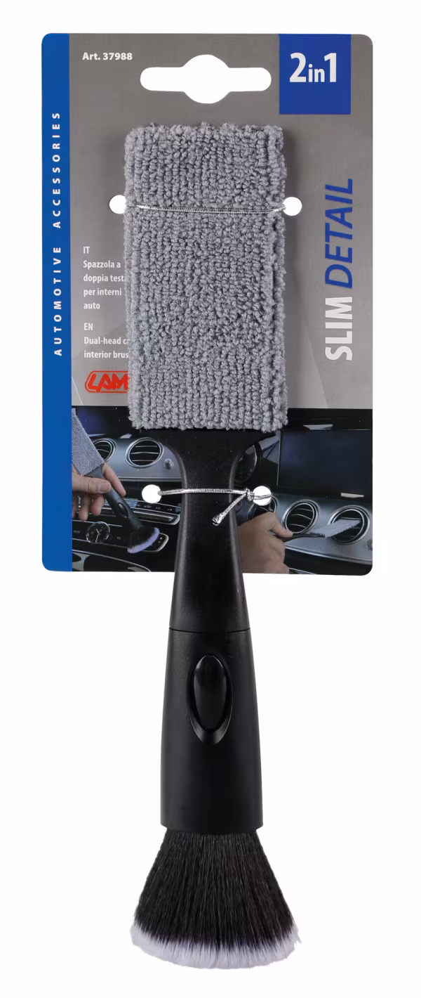 Lampa Slim Detail, spazzola a doppia testa per interni