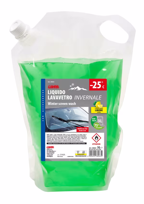 Lampa Liquido lavavetro invernale, pronto all\'uso (-25°C) - 3000 ml - Limone
