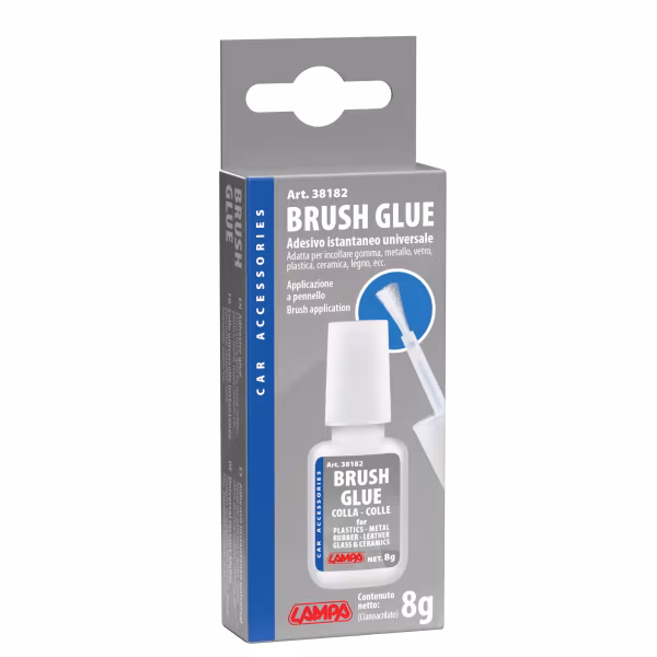 Lampa Brush Glue, colla istantanea universale con pennello applicatore - 8 g