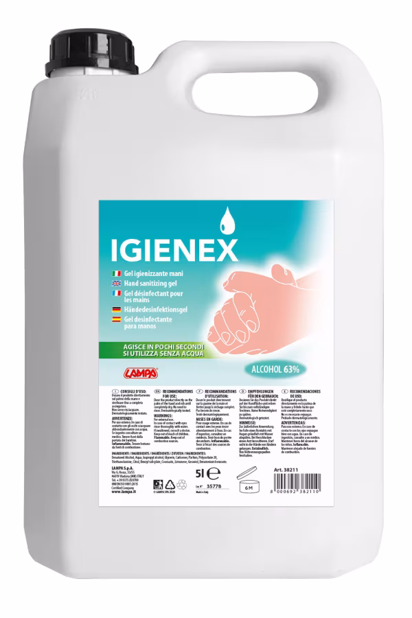 Lampa Igienex, gel igienizzante mani - 5 L