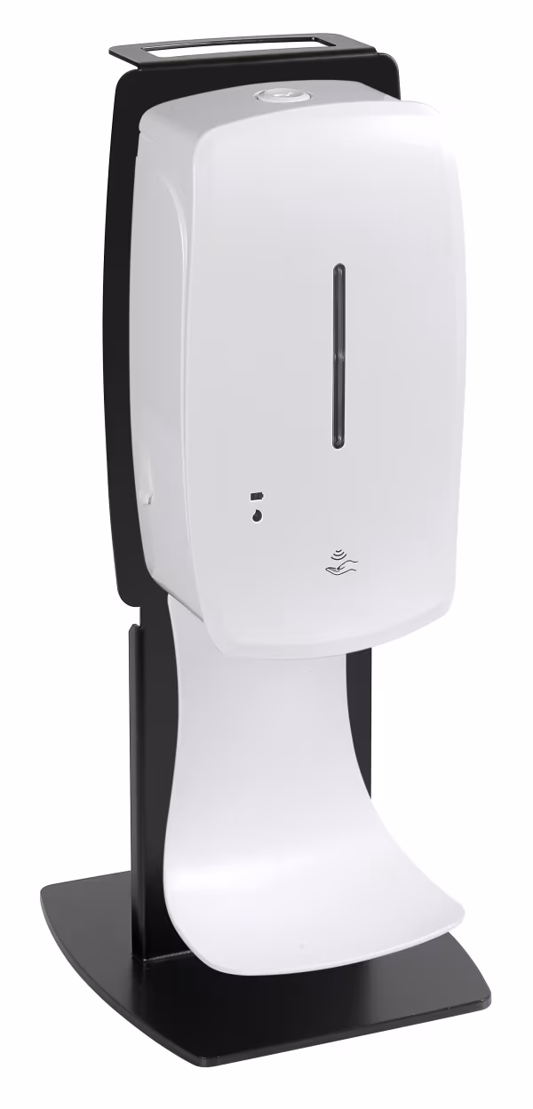 Lampa Piantana porta dispenser per banco e pullman