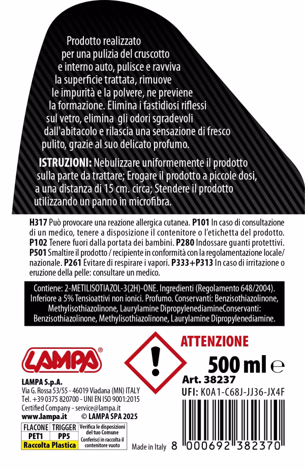 Gran Pree Gran Pree, pulisci cruscotti - 500 ml - Lucido