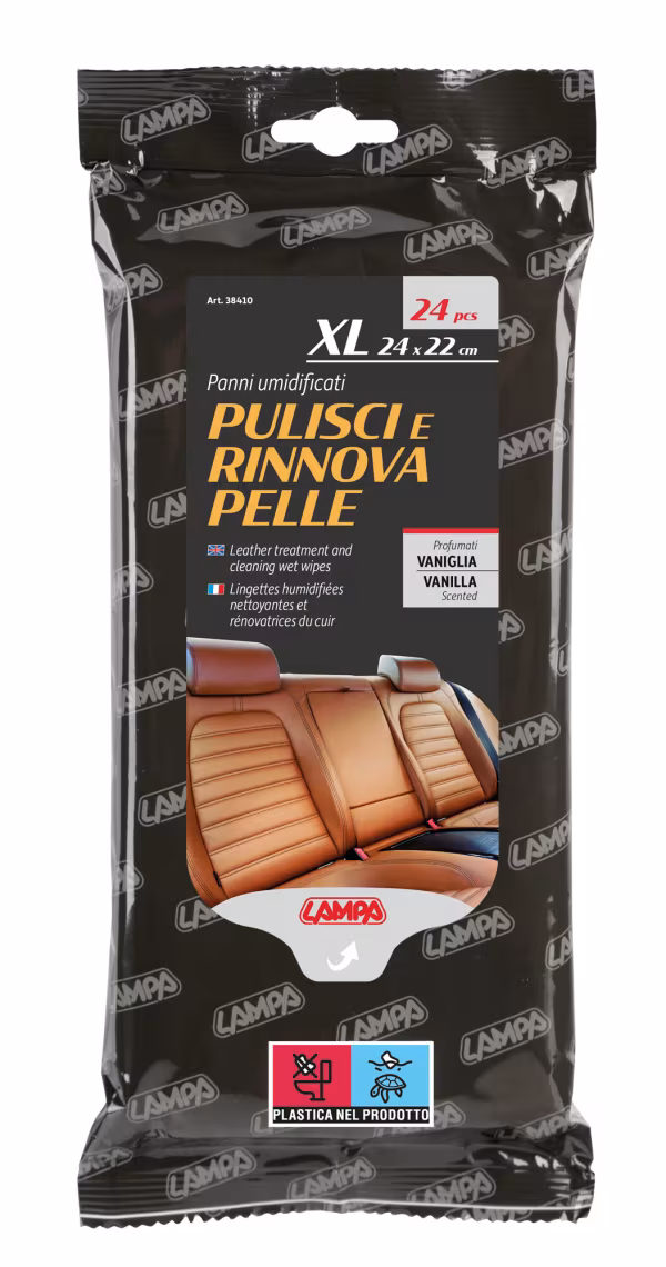 Lampa Panni umidificati pulisci e rinnova pelle - 24 pz - 24x22 cm